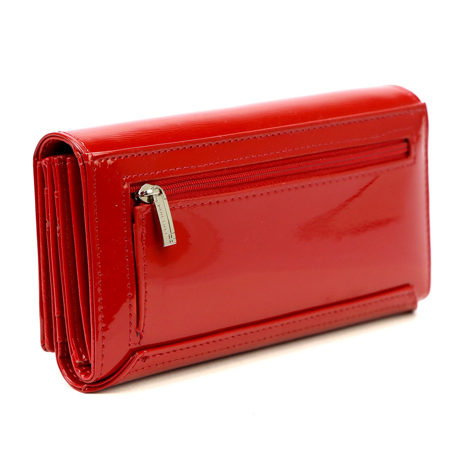 Pierre Cardin 07 SHINY 102 raudona piniginė czerwony