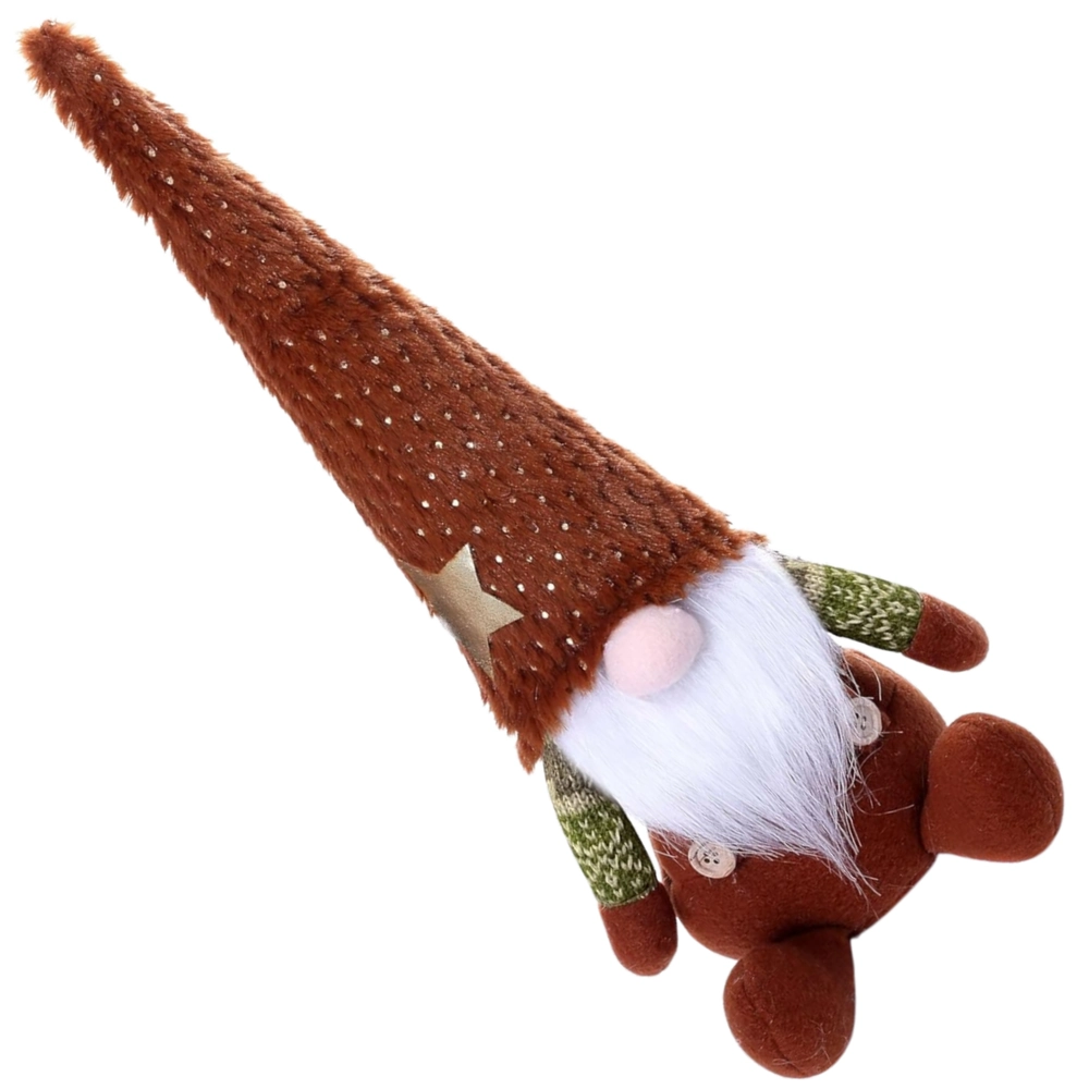 Ziemassvētku rūķītis 40 cm V12, brūns