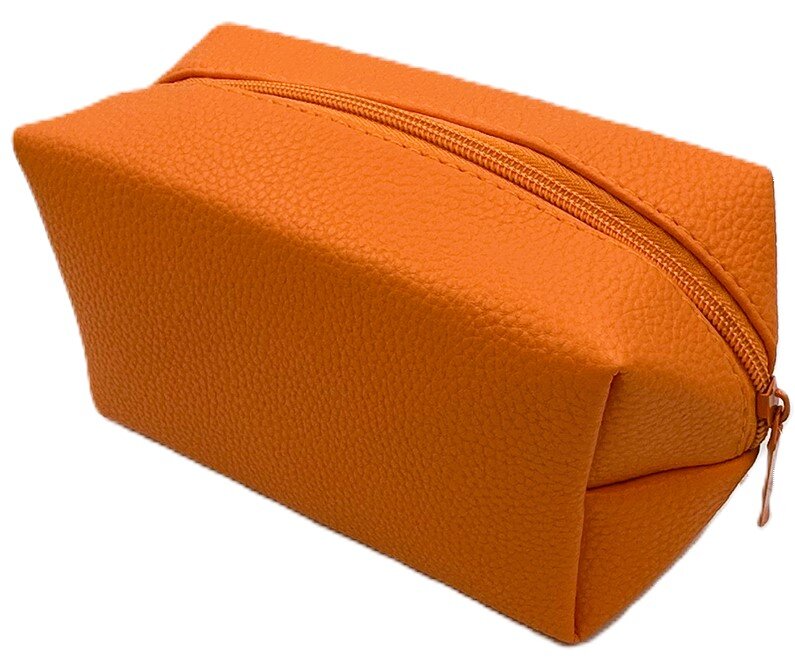 Ceļojumu kosmētikas somiņa, 22 x 10,5 x 9 cm, oranža 