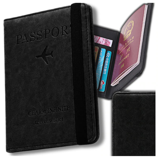 Ceļojumu maciņš dokumentiem un pasei ar RFID aizsardzību pret zādzību S1081