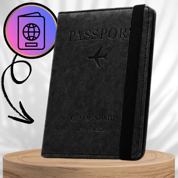 Ceļojumu maciņš dokumentiem un pasei ar RFID aizsardzību pret zādzību S1081