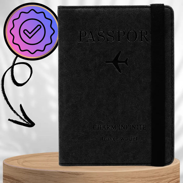 Ceļojumu maciņš dokumentiem un pasei ar RFID aizsardzību pret zādzību S1081