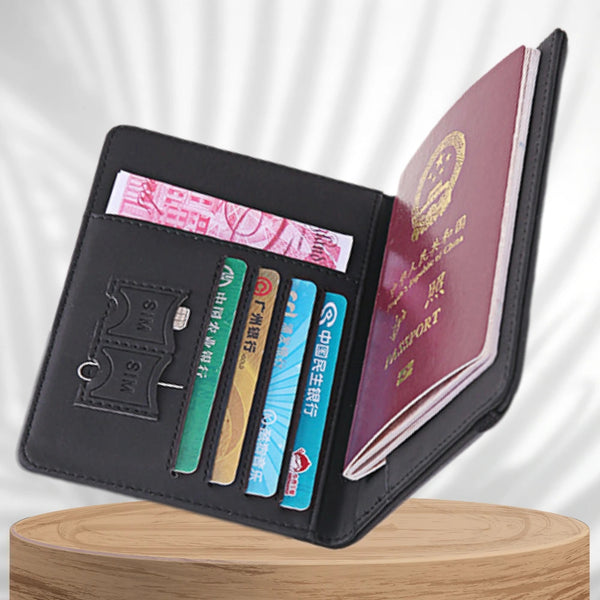 Ceļojumu maciņš dokumentiem un pasei ar RFID aizsardzību pret zādzību S1081