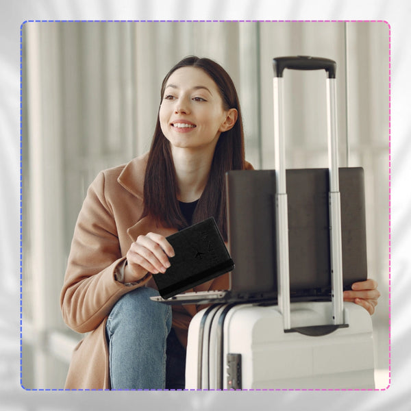 Ceļojumu maciņš dokumentiem un pasei ar RFID aizsardzību pret zādzību S1081