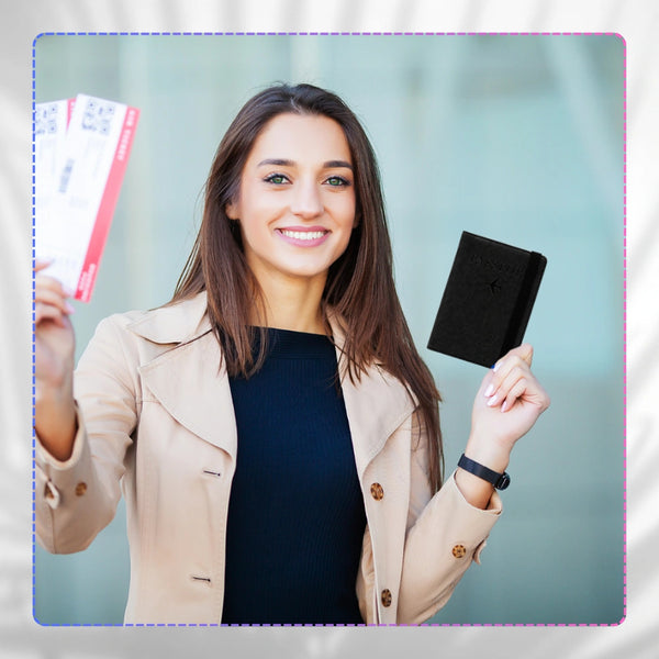 Ceļojumu maciņš dokumentiem un pasei ar RFID aizsardzību pret zādzību S1081