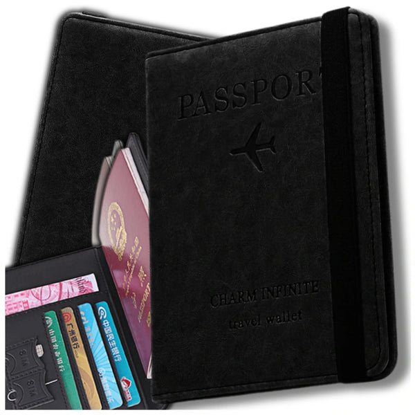 Ceļojumu maciņš dokumentiem un pasei ar RFID aizsardzību pret zādzību S1081