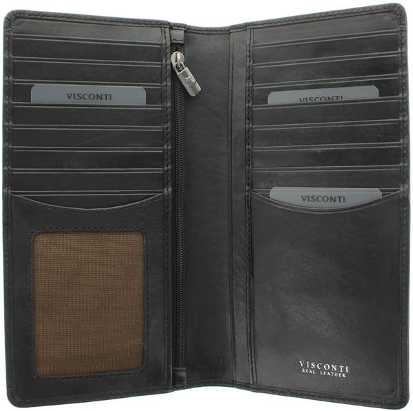 Vīriešu karšu maciņš, maks Visconti TSC45 Black S1040