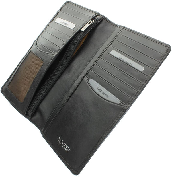 Vīriešu karšu maciņš, maks Visconti TSC45 Black S1040