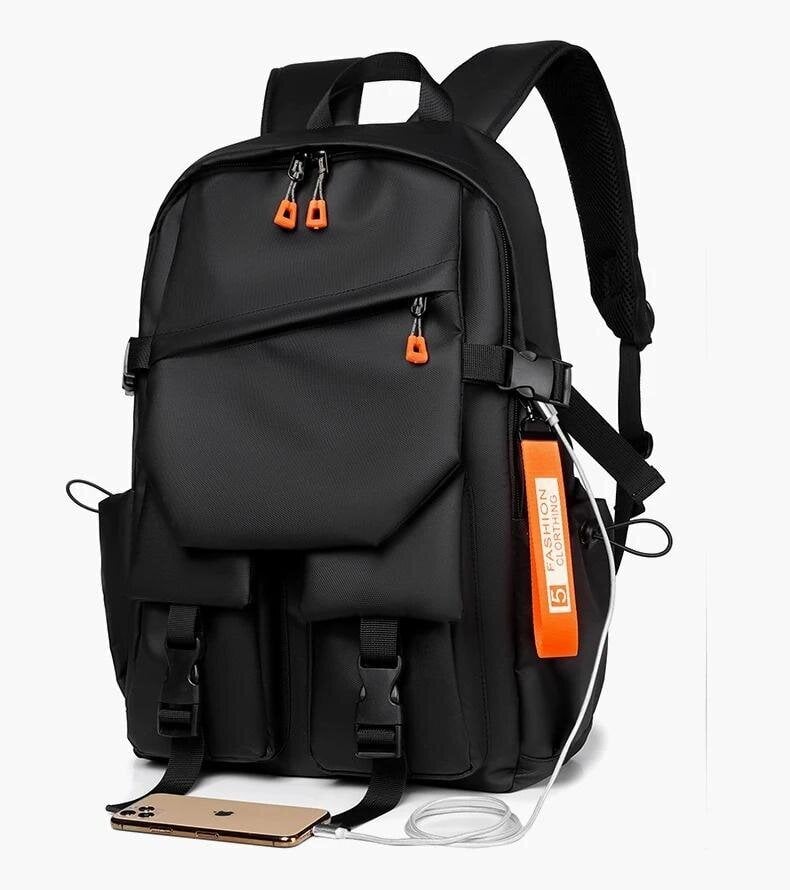 Mugursoma atpūtai, 20-35 l, melna