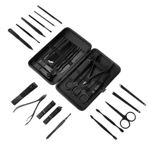 Manikīra un pedikīra instrumentu komplekts, 18 daļas FX2