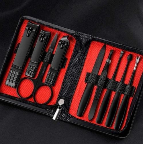 Manikīra un pedikīra instrumentu komplekts, 9 daļas FX2