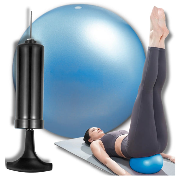 Maza jogas fitnesa bumba, 22 cm, ar pumpi, rehabilitācijai