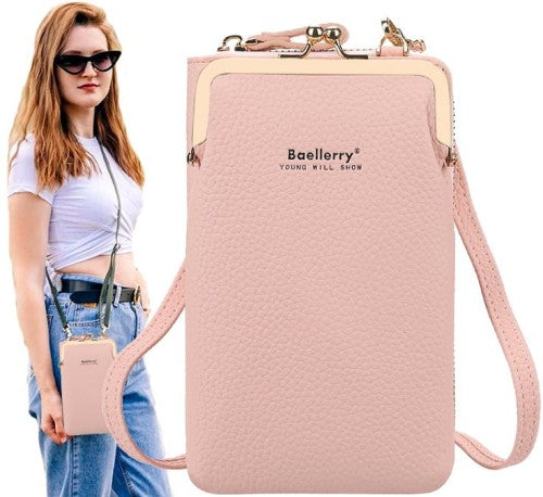 Maza sieviešu rokassomiņa N27 rozā R820