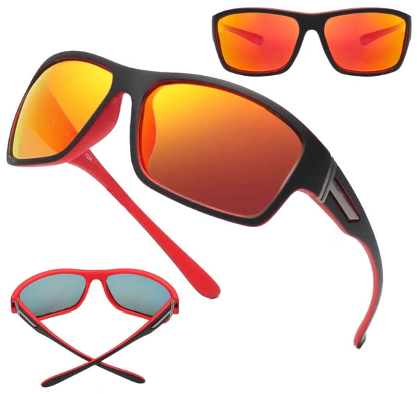 Polarizētas sporta brilles vīriešiem U54, sarkanas 