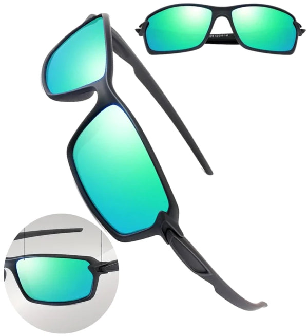 Polarizētas sporta saulesbrilles vīriešiem T33 zaļas