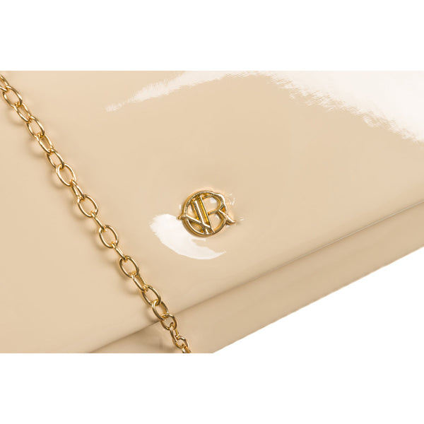 Sieviešu eleganta rokassoma, bēšā krāsā, mākslīgā āda. R560
