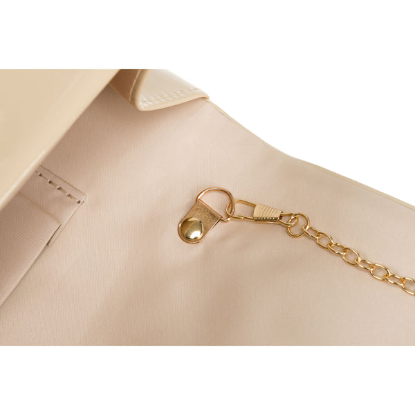 Sieviešu eleganta rokassoma, bēšā krāsā, mākslīgā āda. R560