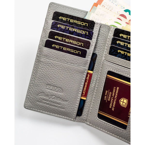 Sieviešu ādas maks ar RFID identifikāciju, daudzkrāsains D1812