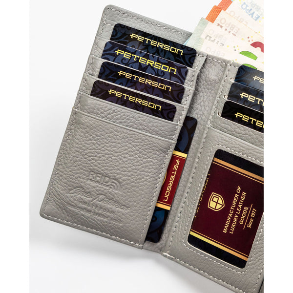Sieviešu ādas maks ar RFID identifikāciju, melns D1813