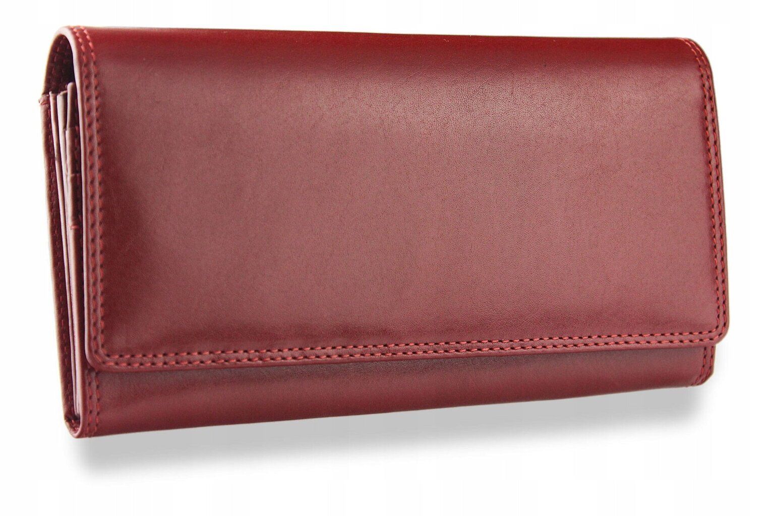 Sieviešu ādas maks Visconti MZ10 Italian Red, sarkans D1843