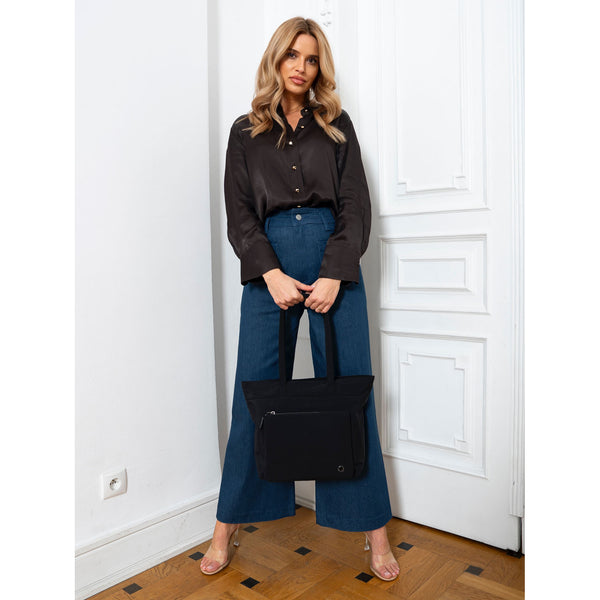 Sieviešu rokassomiņa, melna, poliesters R541