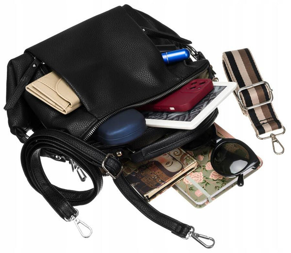 Sieviešu rokassoma Flora&amp;Co B12, melna R521