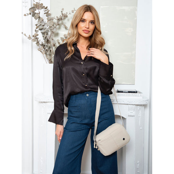 Sieviešu rokassoma, bēša, regulējama siksniņa R475