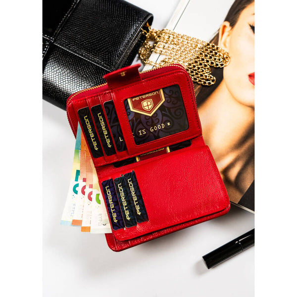 Īstas ādas sieviešu maks Peterson L234 D1468
