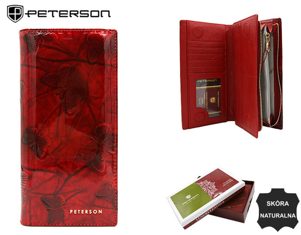 Īstas ādas sieviešu maks Peterson L67 D1382
