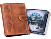 Īstas ādas vīriešu maks Peterson PT125 S1001