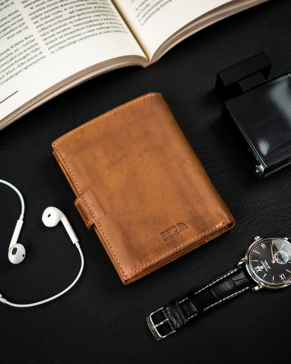 Īstas ādas vīriešu maks Peterson PT125 S1001