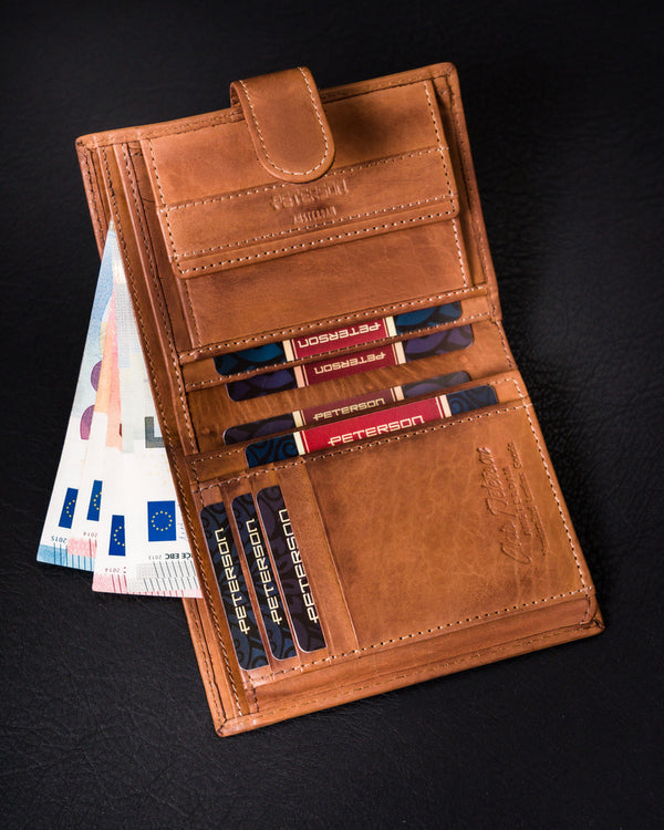 Īstas ādas vīriešu maks Peterson PT125 S1001