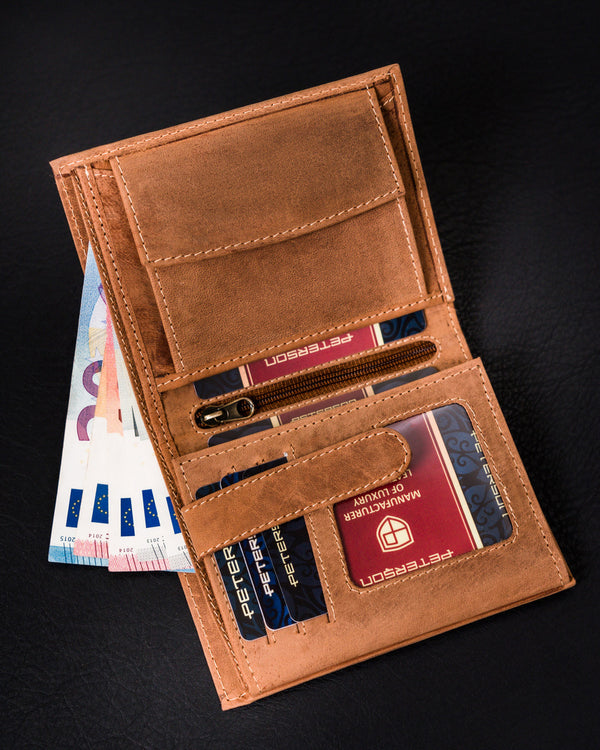 Īstas ādas vīriešu maks Peterson PT131 S994