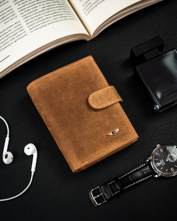 Īstas ādas vīriešu maks Peterson PT136 S989