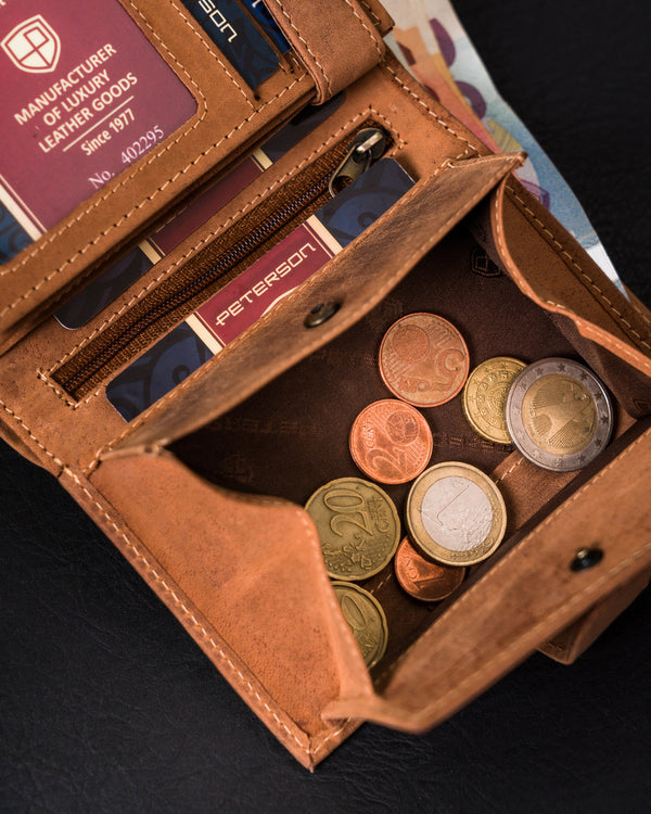 Īstas ādas vīriešu maks Peterson PT136 S989