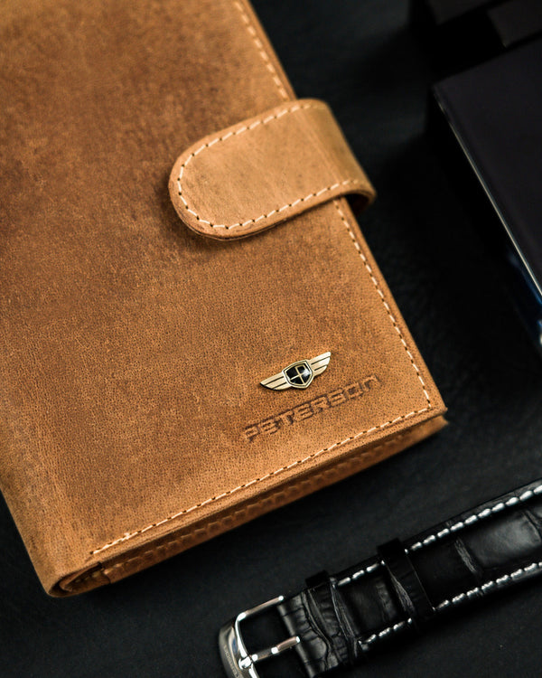 Īstas ādas vīriešu maks Peterson PT136 S989