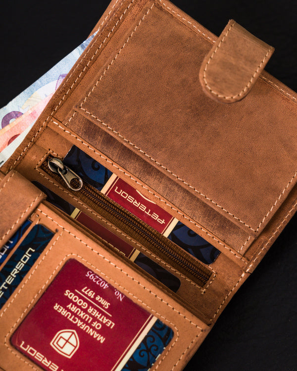 Īstas ādas vīriešu maks Peterson PT136 S989