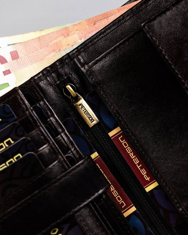 Īstas ādas vīriešu maks Peterson PT176 S945