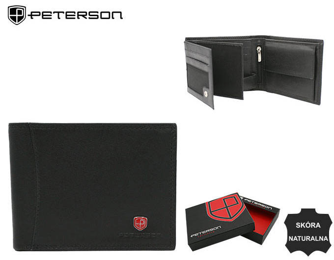 Īstas ādas vīriešu maks Peterson PT209 S908