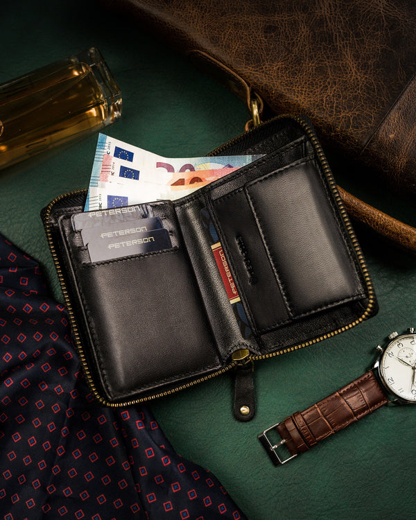 Īstas ādas vīriešu maks Peterson PT238 S876