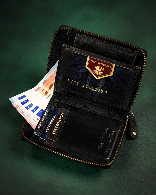 Īstas ādas vīriešu maks Peterson PT238 S876