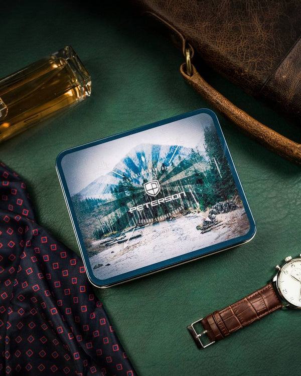 Īstas ādas vīriešu maks Peterson PT249 S864