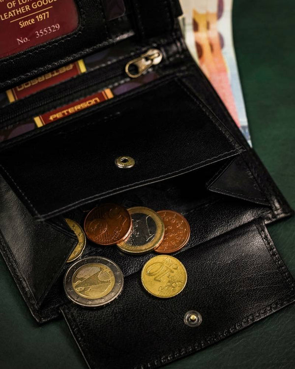 Īstas ādas vīriešu maks Peterson PT253 S859