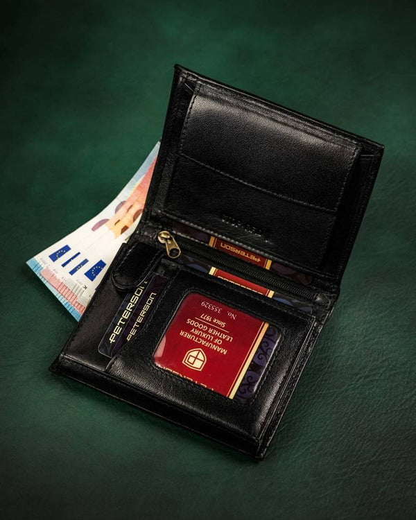 Īstas ādas vīriešu maks Peterson PT253 S859