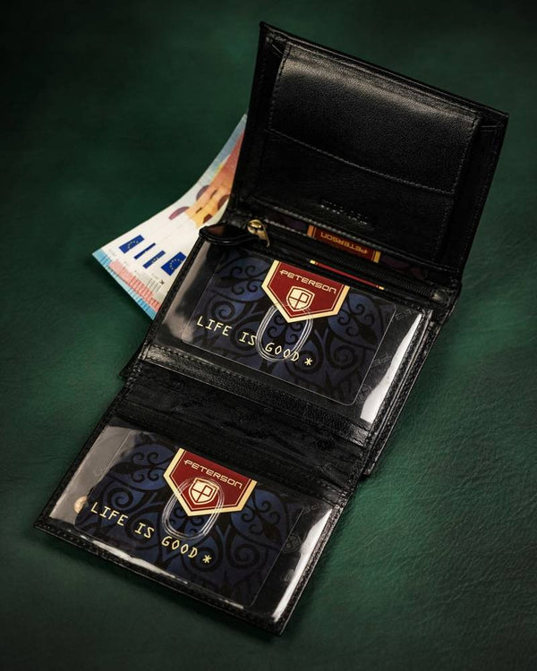 Īstas ādas vīriešu maks Peterson PT253 S859