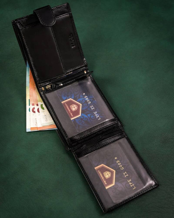 Īstas ādas vīriešu maks Peterson PT261 S850