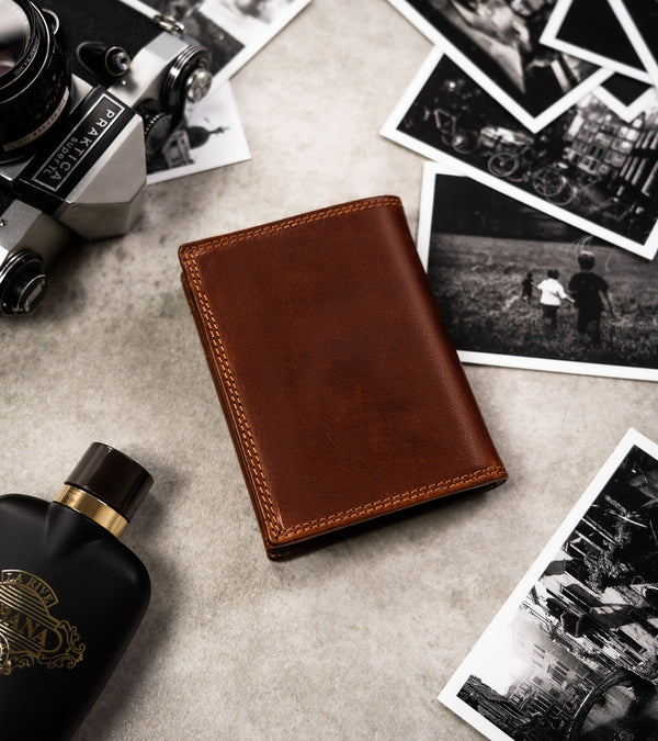 Īstas ādas vīriešu maks Peterson PT271 S839