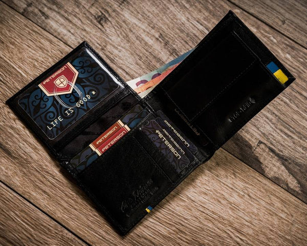 Īstas ādas vīriešu maks Peterson PT55 S760
