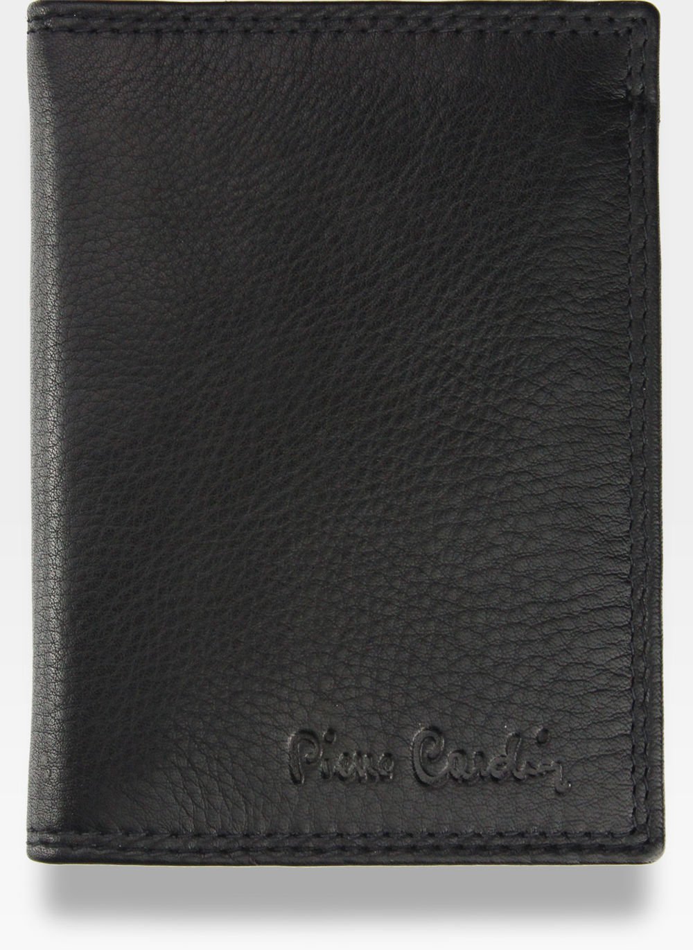 Īstas ādas vīriešu maks Pierre Cardin MP01 313, melns S711