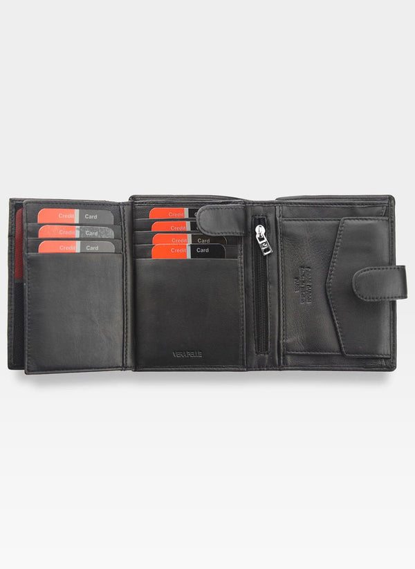 Īstas ādas vīriešu maks Pierre Cardin Tilak09 326A, melns S710